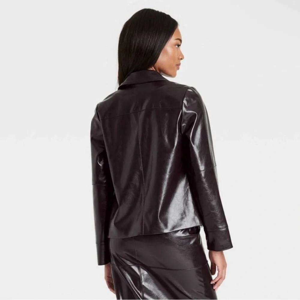 A New Day Dark Brown Faux Leather Jacket - NWT